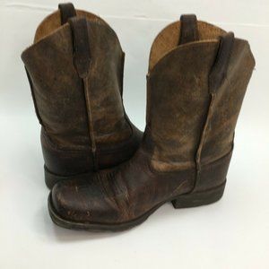 Ariat Rambler Western Boots Boys Sz 4.5 Brown